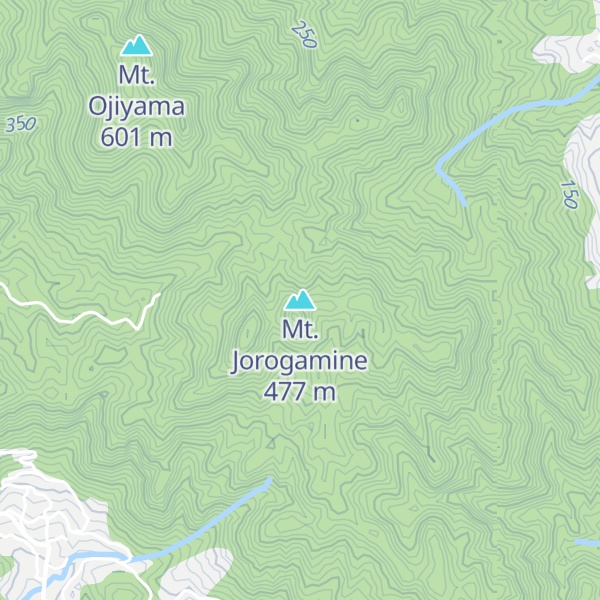 Map of Mt. Jorogamine