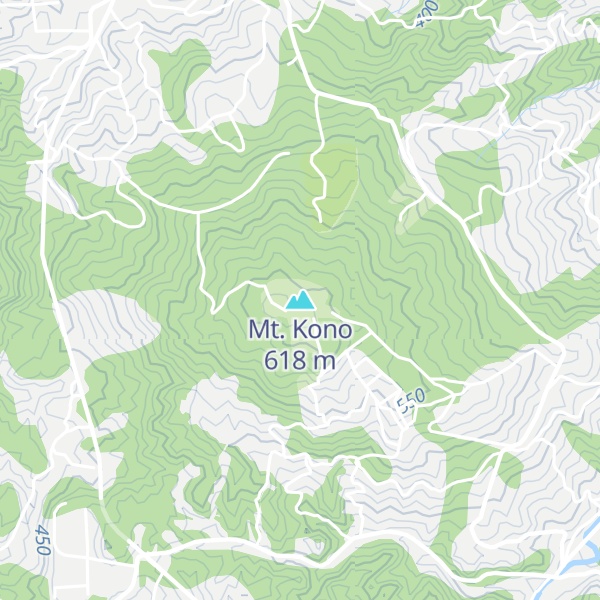 Map of Mt. Kono