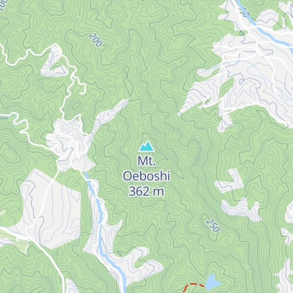Map of Mt. Oeboshi