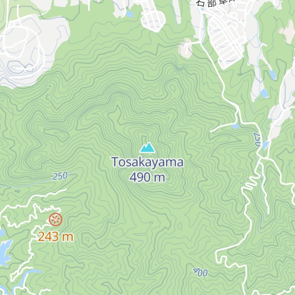 Map of Tosakayama