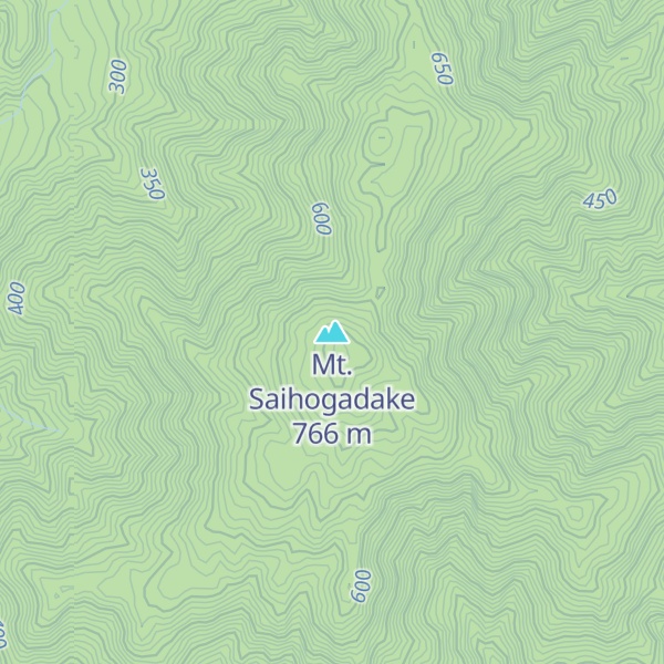 Map of Mt. Saihogadake