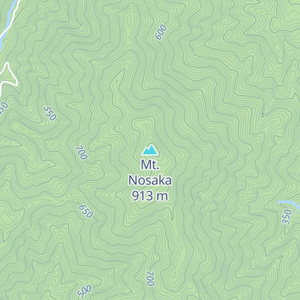 Map of Mt. Nosaka