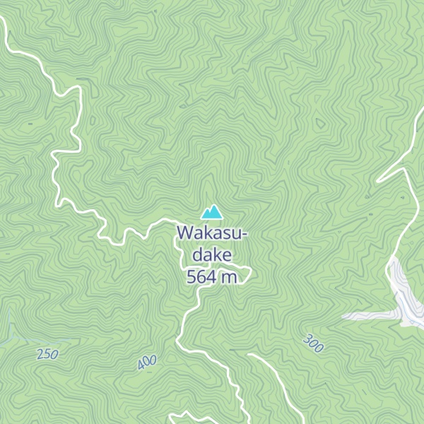 Map of Wakasu-dake
