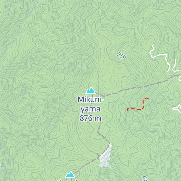 Map of Mikuni-yama