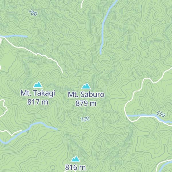 Map of Mt. Saburo