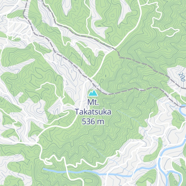 Map of Mt. Takatsuka