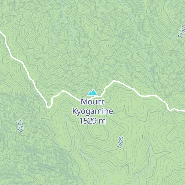 Map of Mount Kyogamine