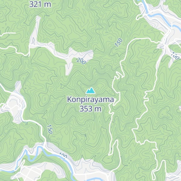 Map of Konpirayama