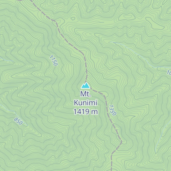 Map of Mt. Kunimi