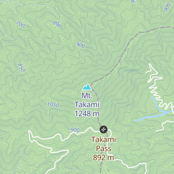 Map of Mt. Takami