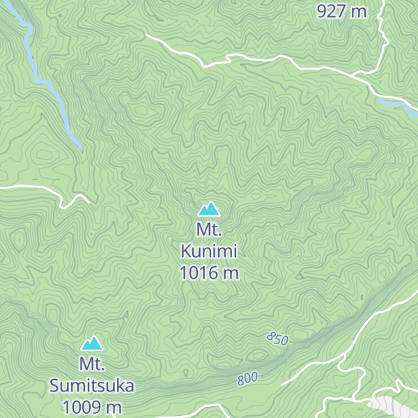 Map of Mt. Kunimi