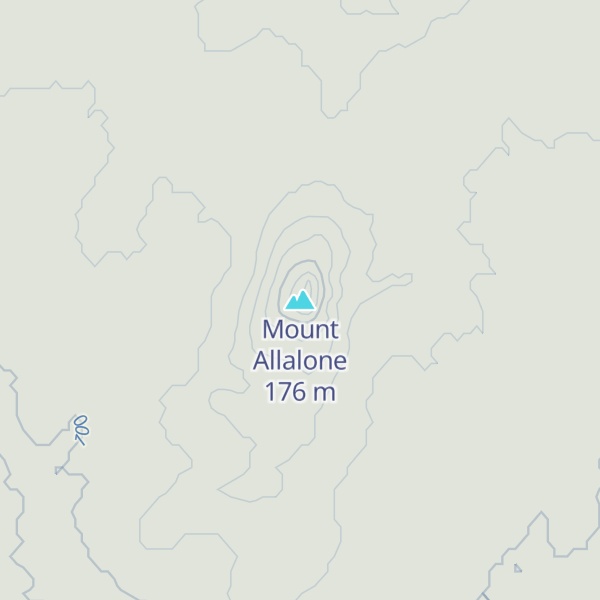 Map of Mount Allalone