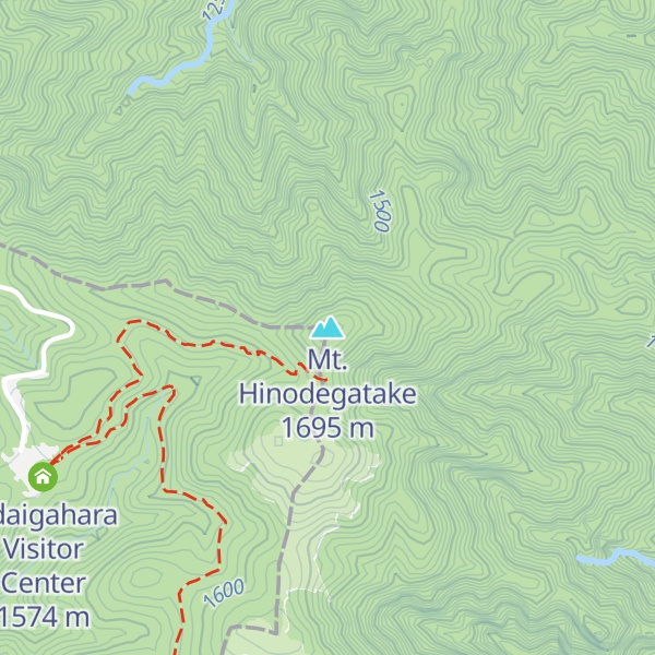 Map of Mt. Hinodegatake