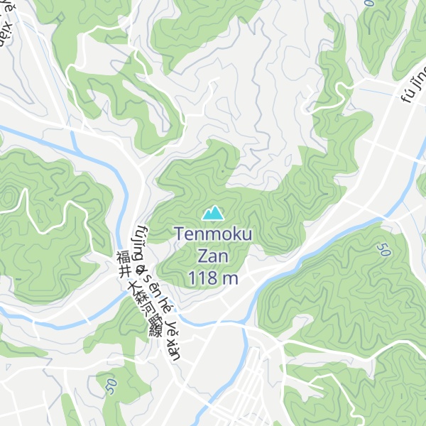 Map of Tenmoku Zan