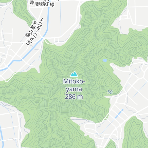 Map of Mitoko-yama