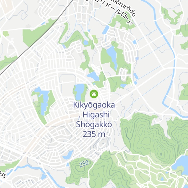 Map of Kikyōgaoka , Higashi Shōgakkō