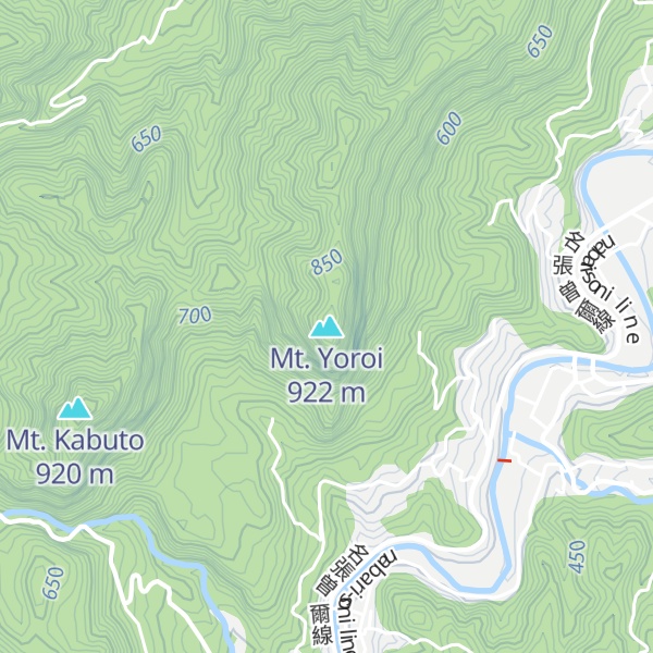 Map of Mt. Yoroi
