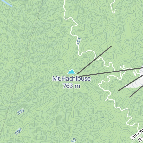 Map of Mt.Hachibuse
