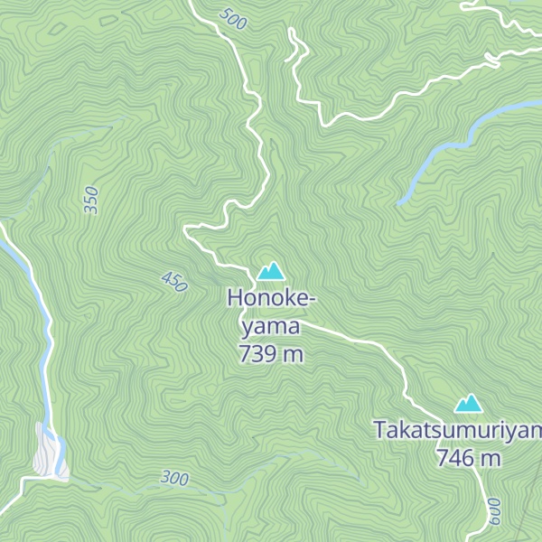 Map of Honoke-yama