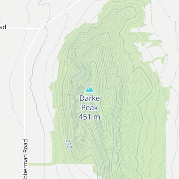 Map of Darke Peak