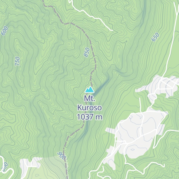 Map of Mt. Kuroso