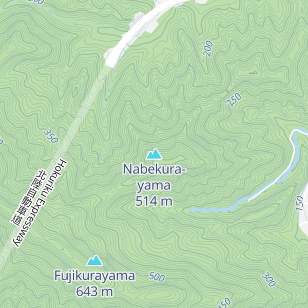 Map of Nabekura-yama