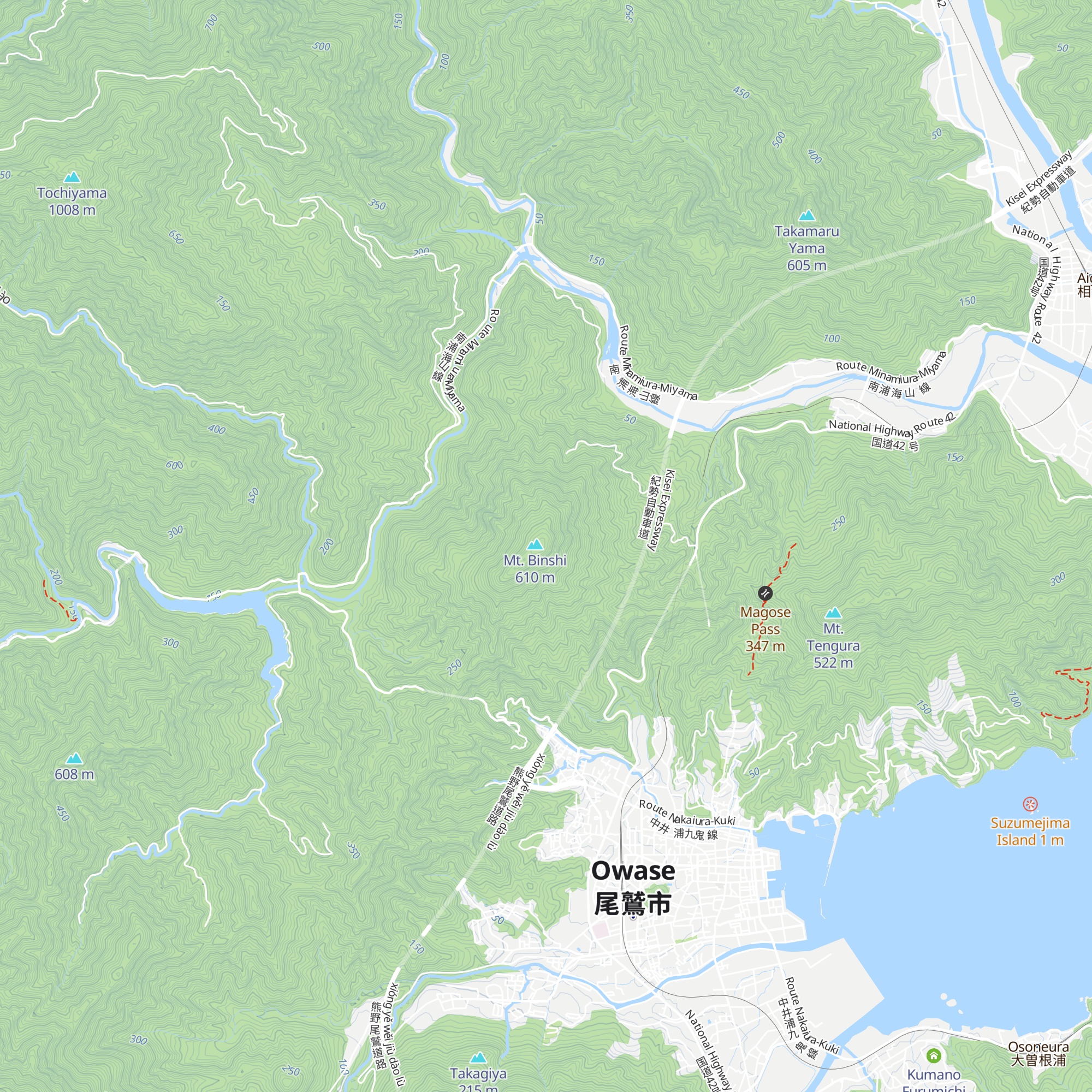 Binshiyama   Zō No Se map