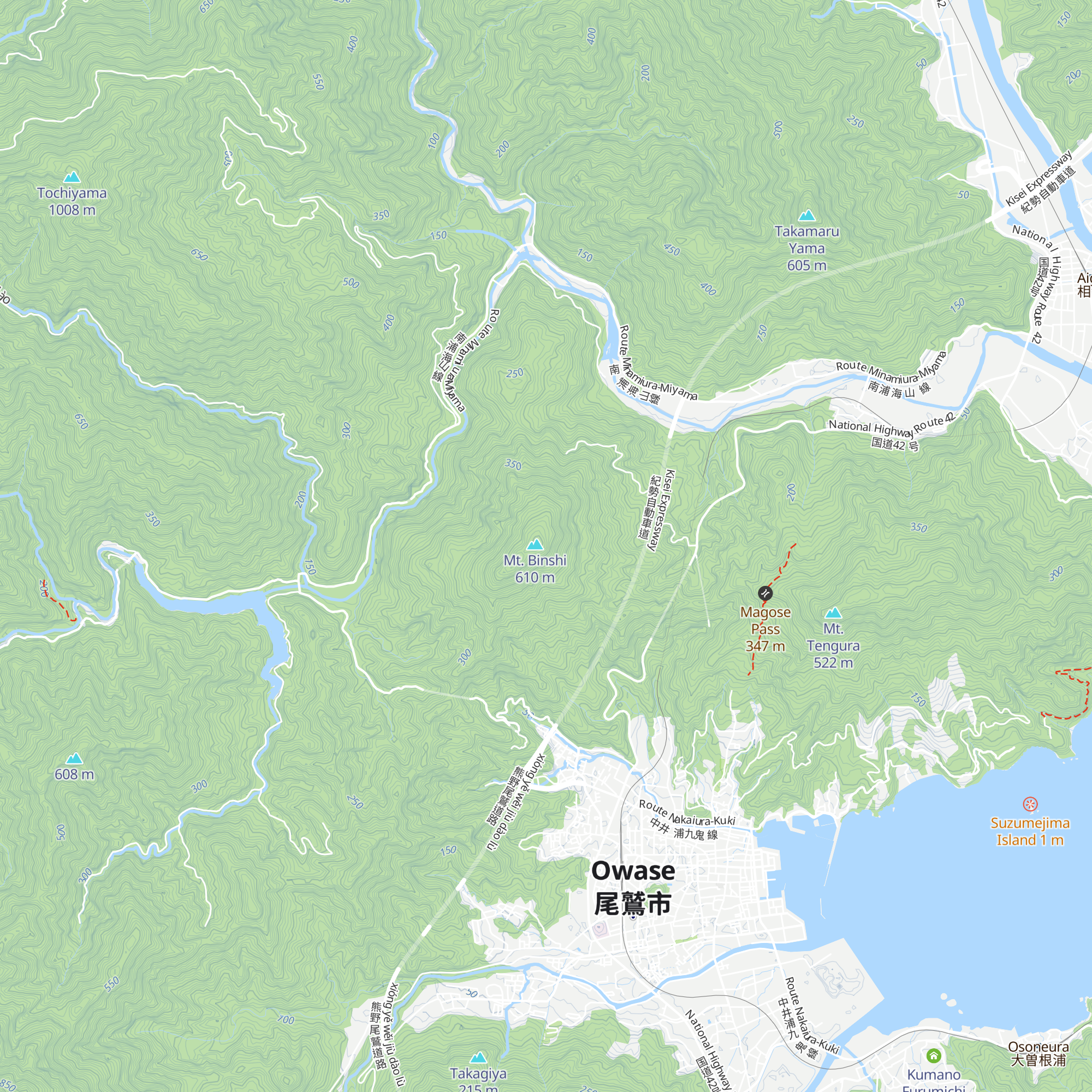 Binshiyama   Zō No Se map