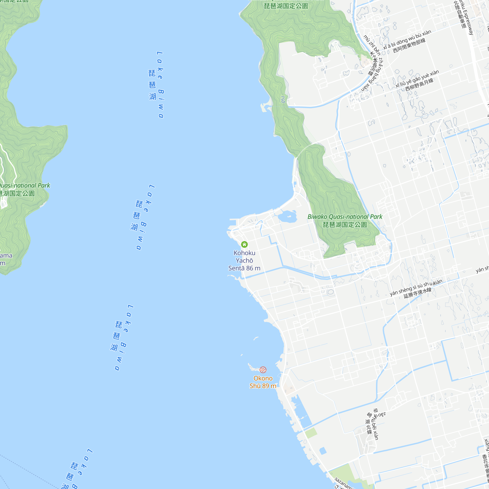 Kohoku Yachō Sentā map