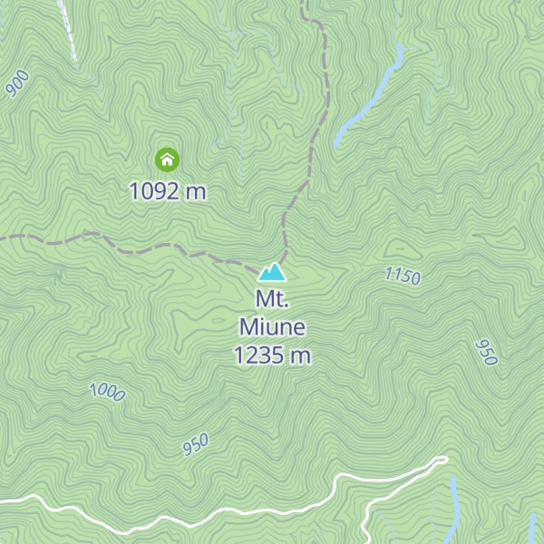Map of Mt. Miune