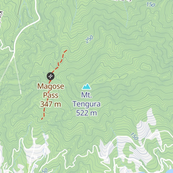 Map of Mt. Tengura