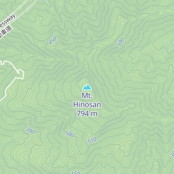 Map of Mt. Hinosan