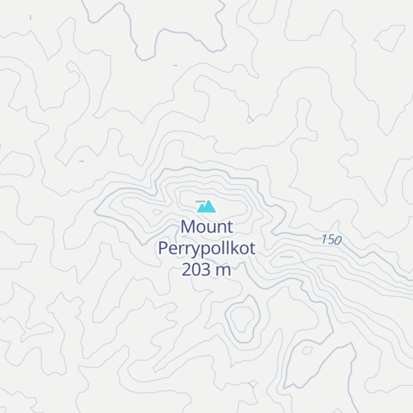 Map of Mount Perrypollkot