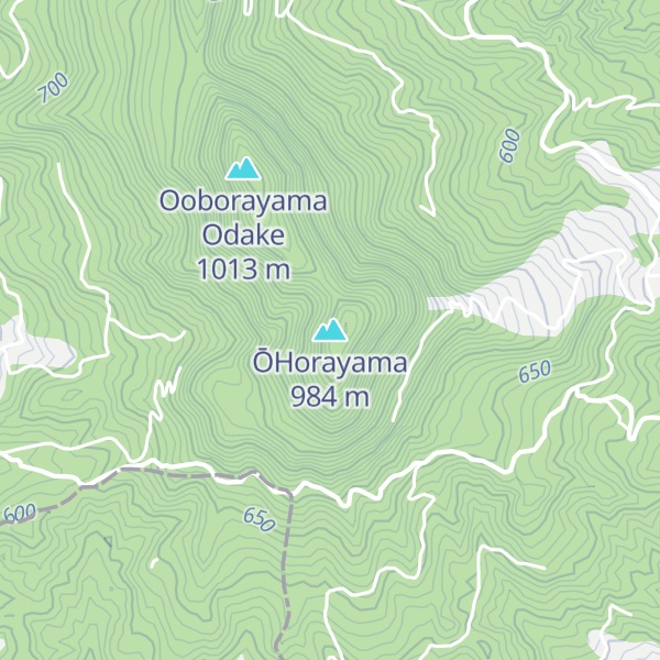 Map of ŌHorayama