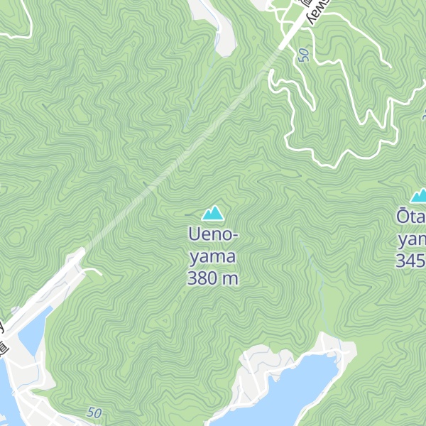 Map of Ueno-yama