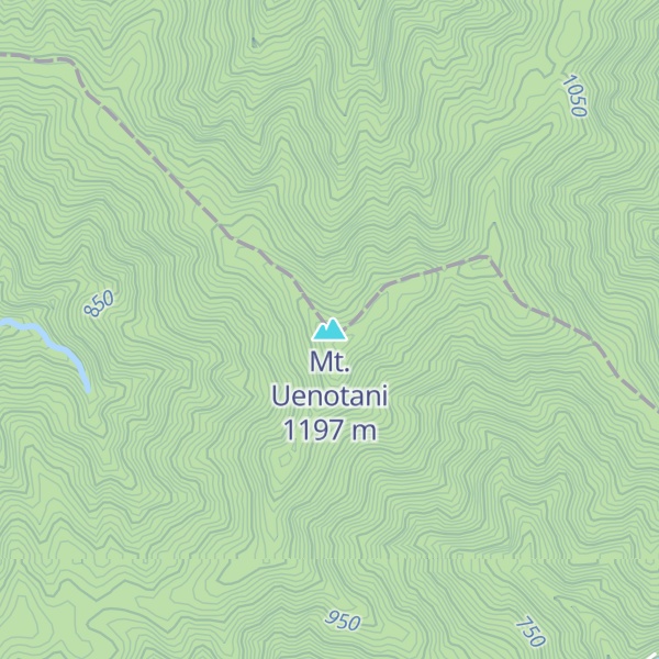Map of Mt. Uenotani
