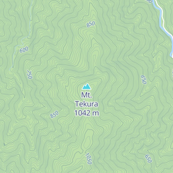 Map of Mt. Tekura