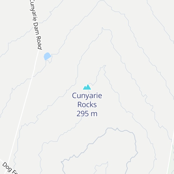 Map of Cunyarie Rocks