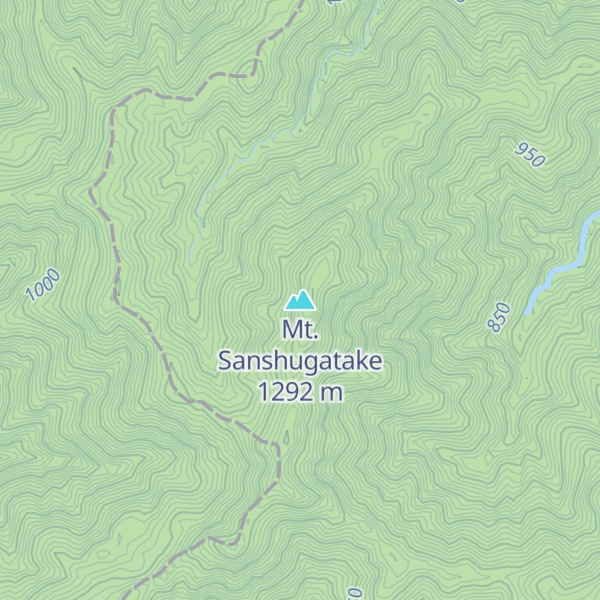 Map of Mt. Sanshugatake