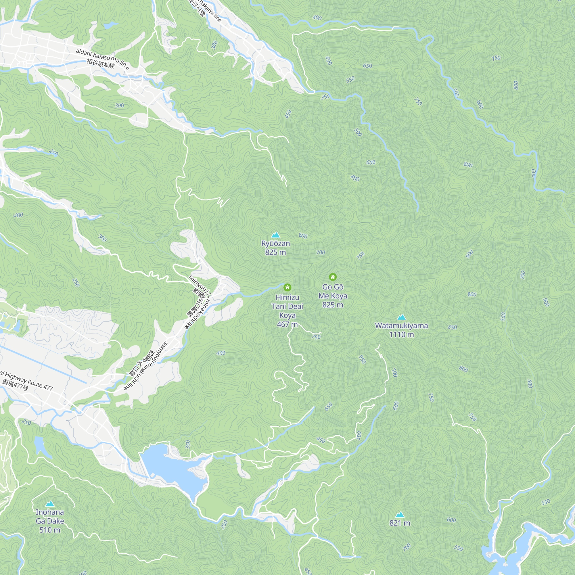 Himizu Tani Deai Koya map