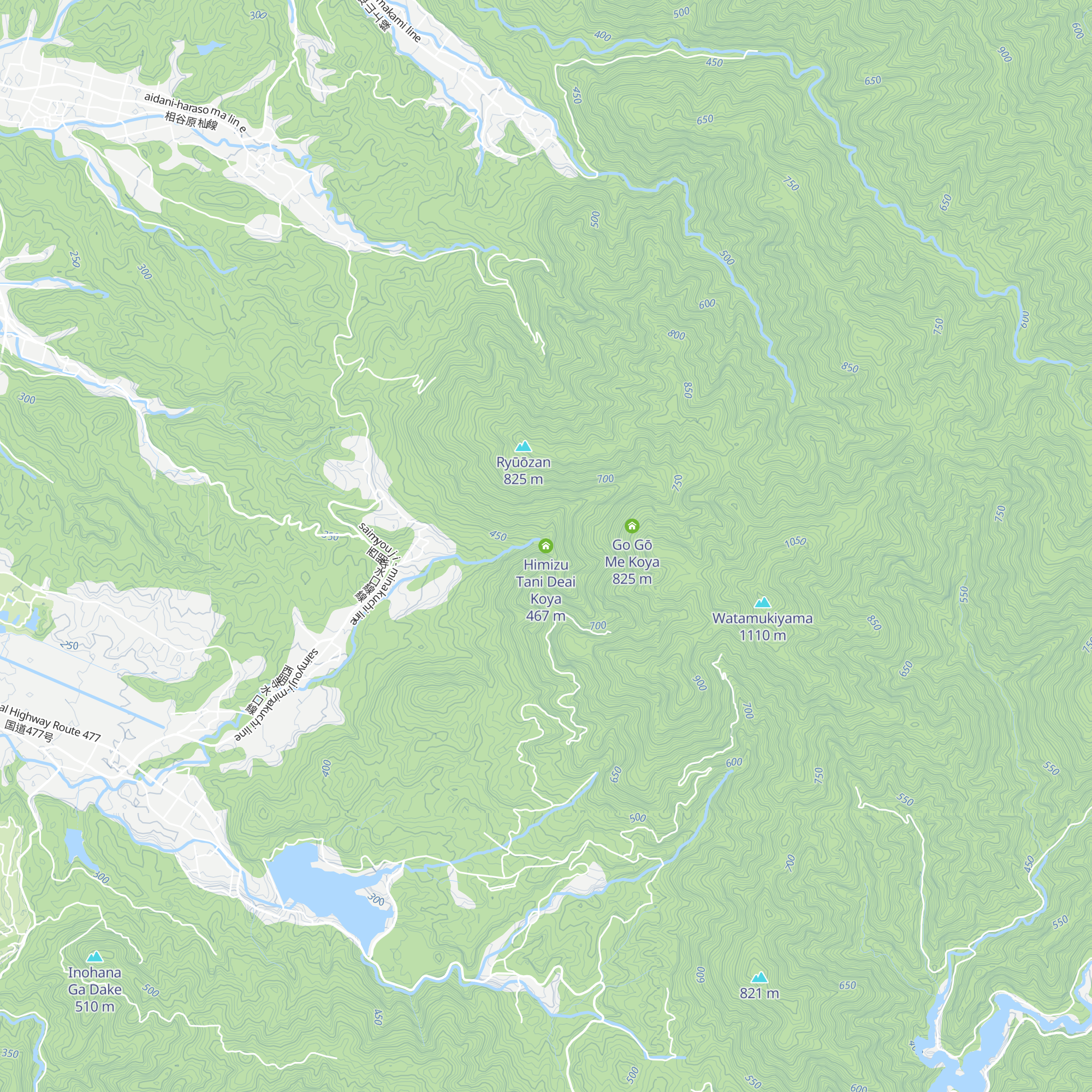 Himizu Tani Deai Koya map