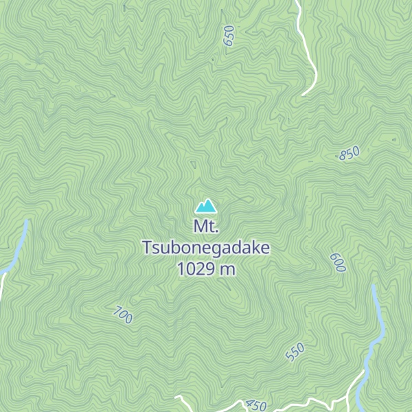 Map of Mt. Tsubonegadake