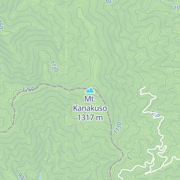 Map of Mt. Kanakuso