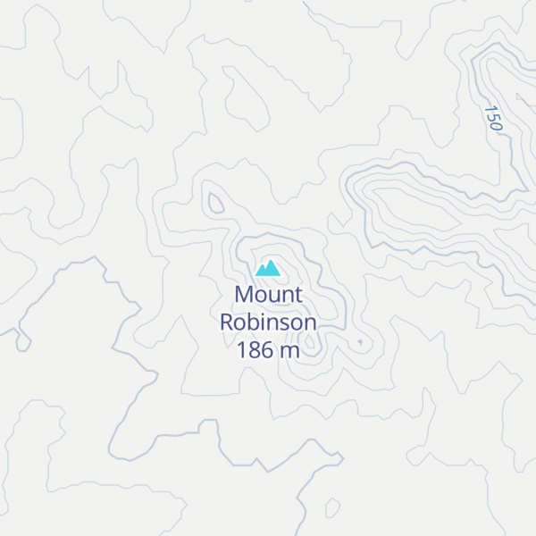 Map of Mount Robinson