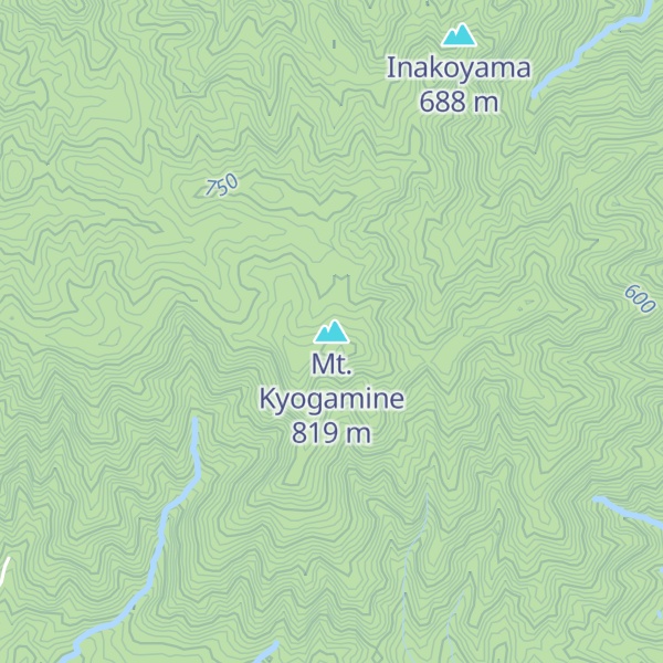 Map of Mt. Kyogamine