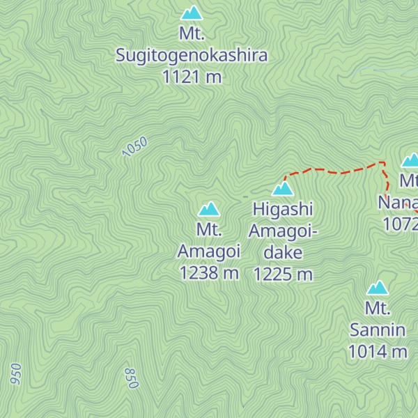 Map of Mt. Amagoi