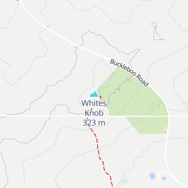 Map of Whites Knob