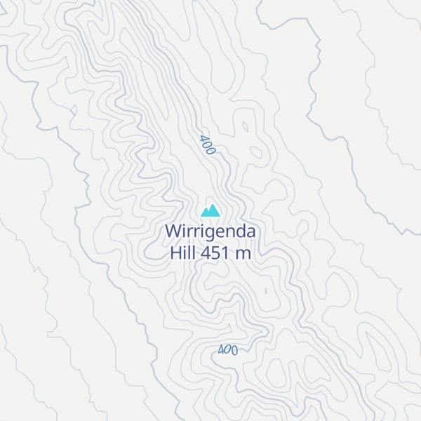 Map of Wirrigenda Hill