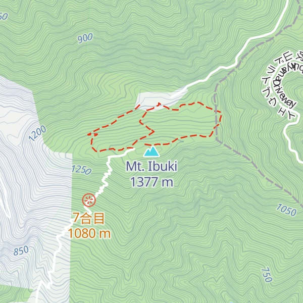 Map of Mt. Ibuki