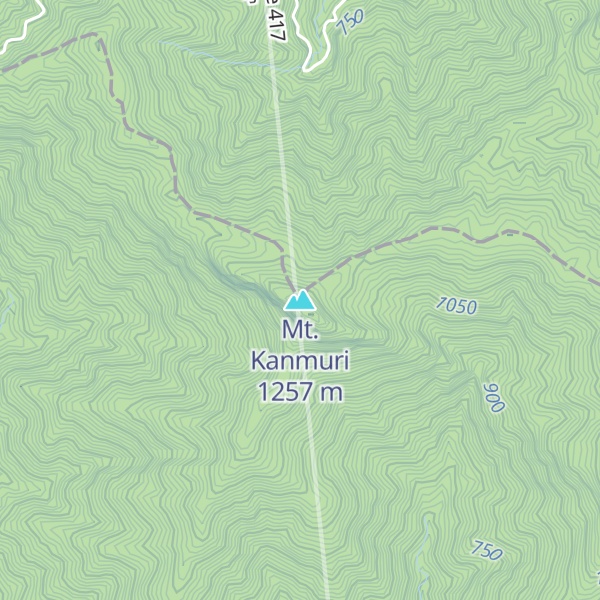 Map of Mt. Kanmuri